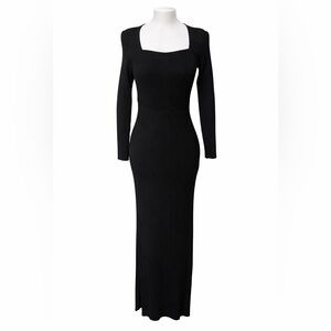 Elie Tahari Ribbed Maxi Dress